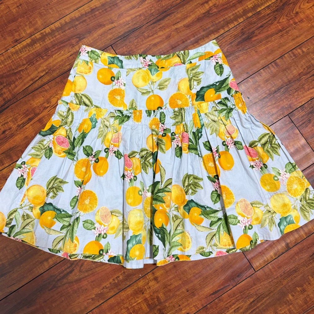 Cara Cara Alessandra Printed Mini Skirt  Size  8 Cotton - Picture 2 of 8